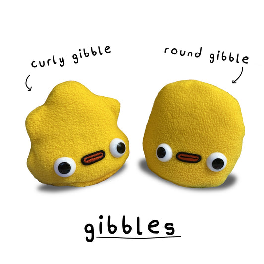 2. gibble bean filled plush (yellow)
