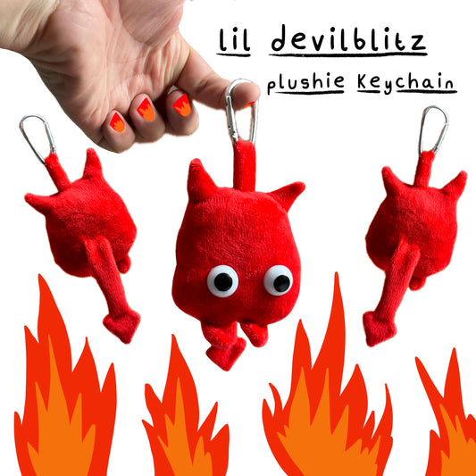 lil devilblitz keychain plushie